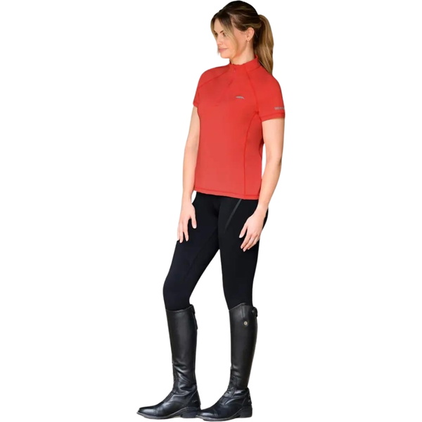 Weatherbeeta Damen Prime Kurz Ärmel Spitze 101906000 - Bittersweet Red